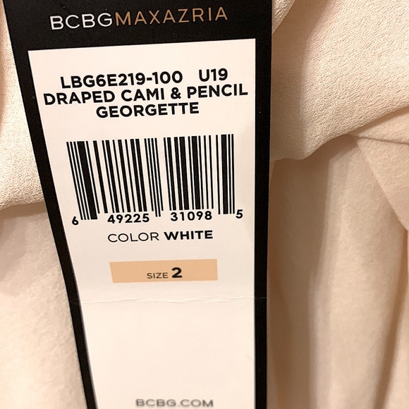 BCBG MaxAzria Sexy Black/Light Pink Dress Size 2 - Picture 3 of 4